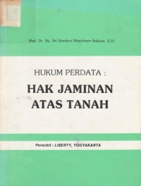 Image of HUKUM PERDATA : HAK JAMINAN ATAS TANAH